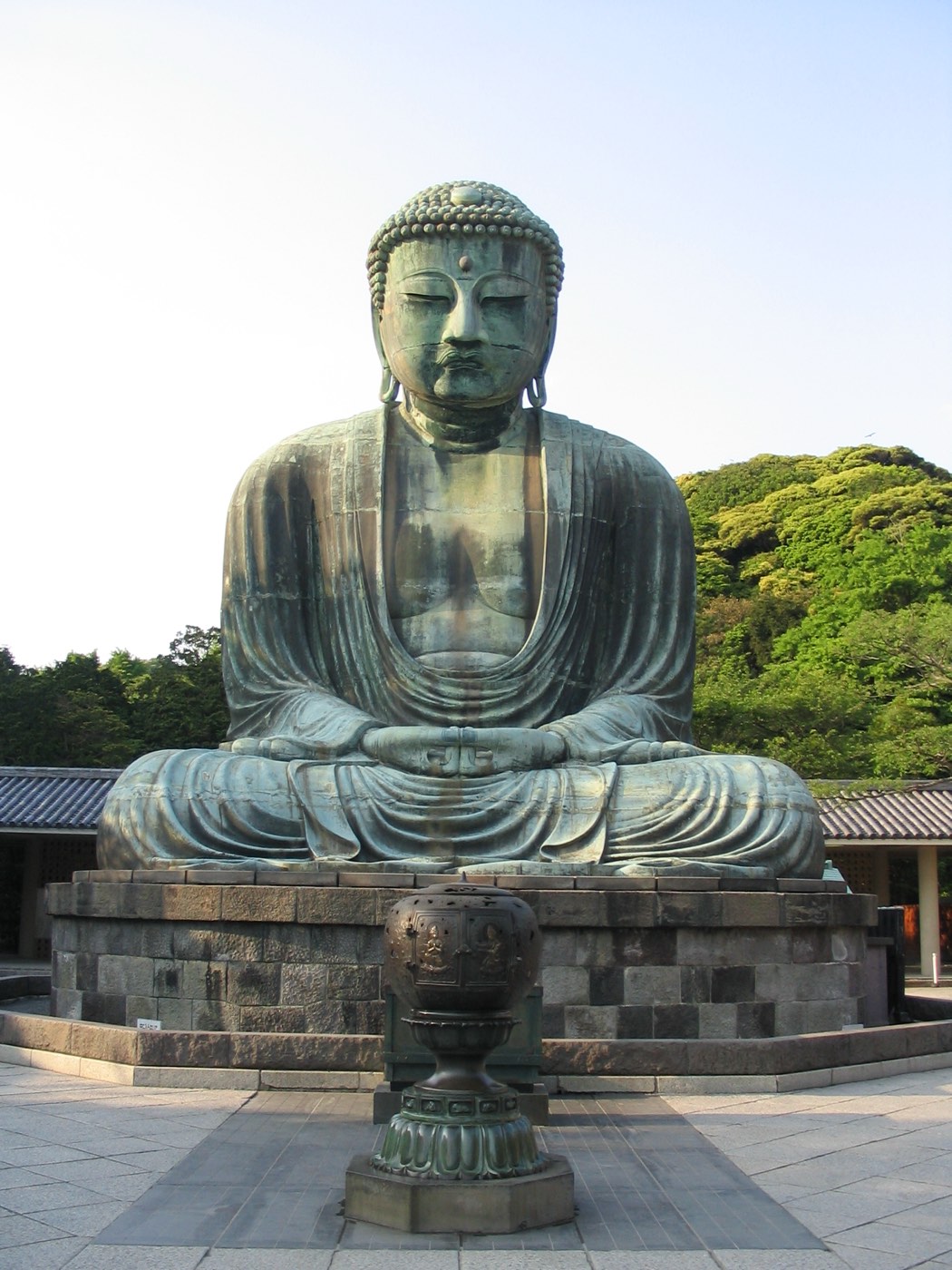 The Great Buddha of Kamakura, a large outdoor bronze statue seated in meditation